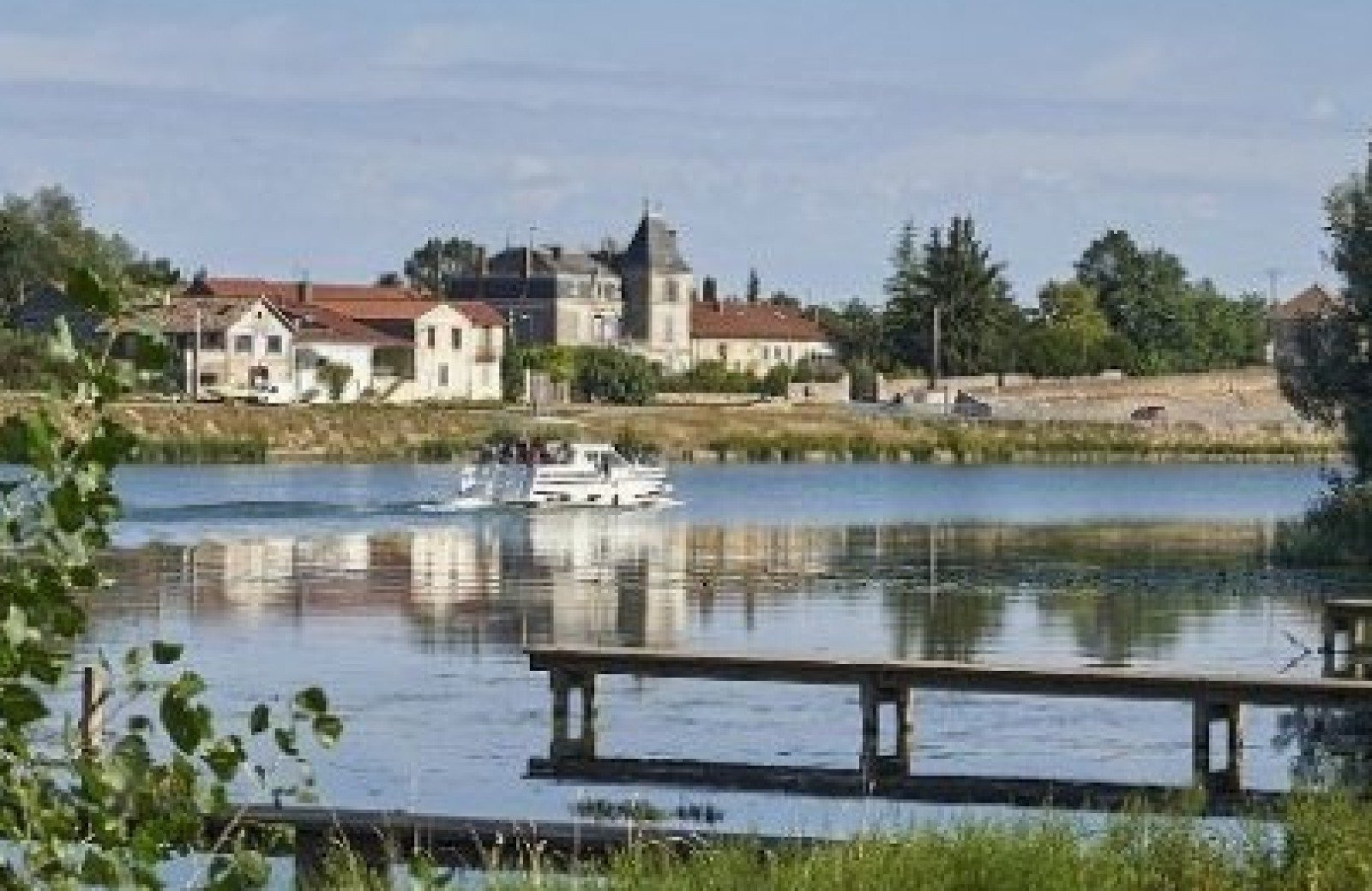 Campingplatz Macon Blick auf den Fluss