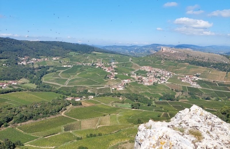 Roche de solutre wandeling nabij aux rives du soleil 2